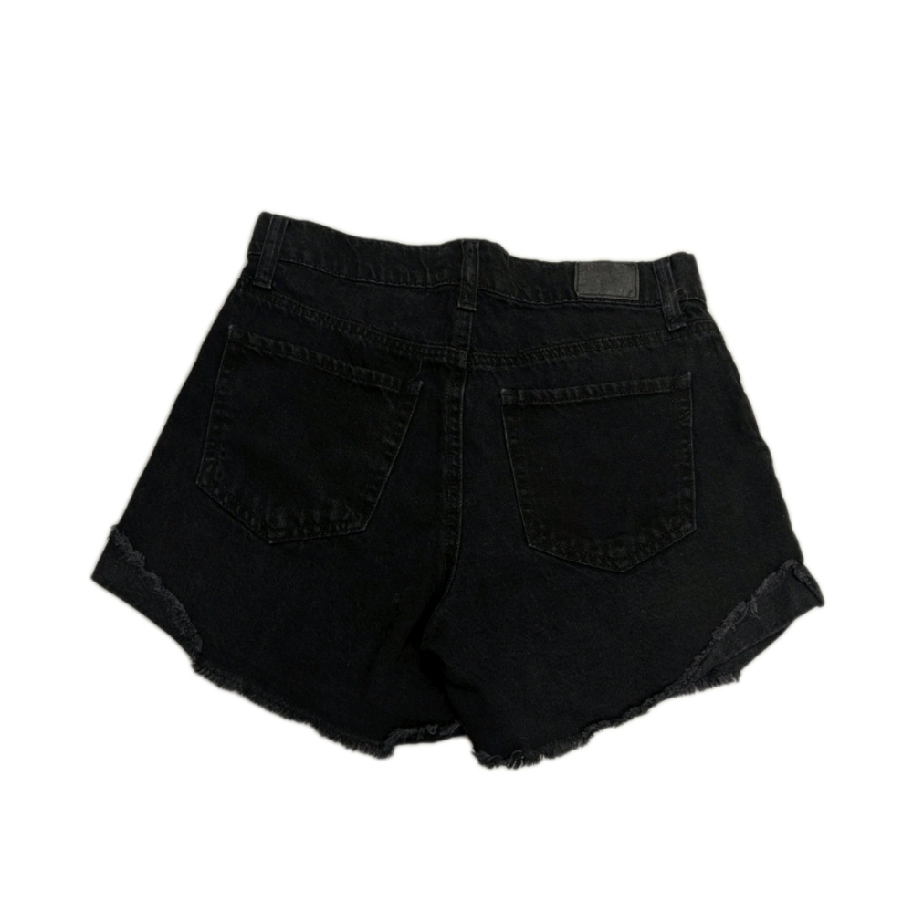 Aeropostale AERO Mom Shorts 2 Black Denim Cut Offs 90s Y2K Short